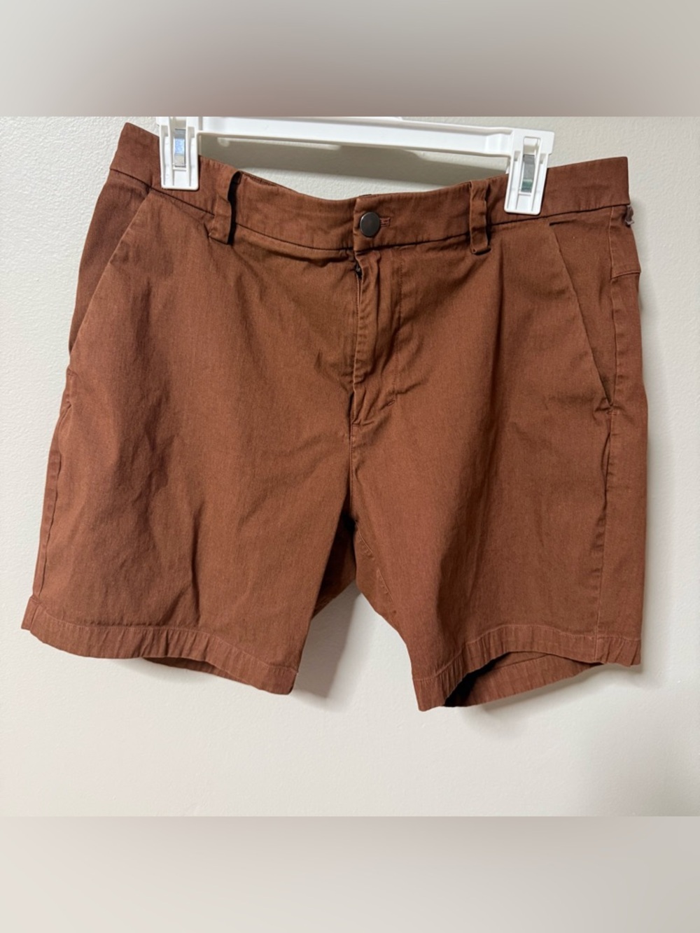 Lululemon Men's Commission Short 7" Dye Washed Dark Terracotta M7AH6S Size 32